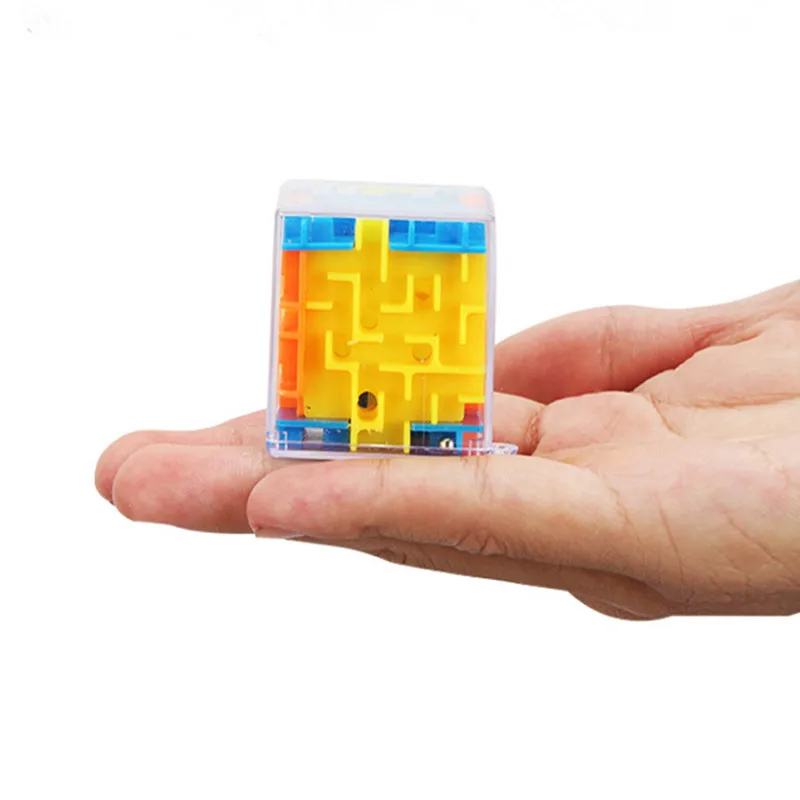 

3D Maze Cube Toy Game for Children 1 Metal Ball Educational Brain Learning Puzzle For Kids Adults Boys Intellect Educational Toy