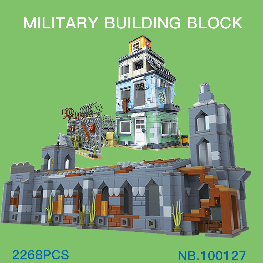 

BZDA PUBG Competitive Games Battlefield Compatible Military Cosplay 2268 PCS Building Blocks Kids DIY Toys Gift