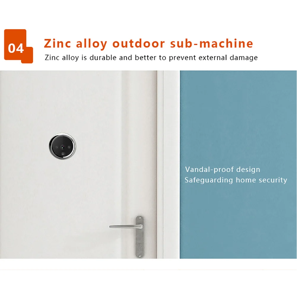 

Security Simple Peephole Digital Door Viewers Wireless Doorbell Smart Photograph Night Vision Household SN-DDS