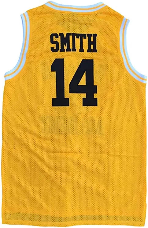 Футболка для баскетбола Smith Джерси Fresh Prince #14 белая воздушная академия двойная
