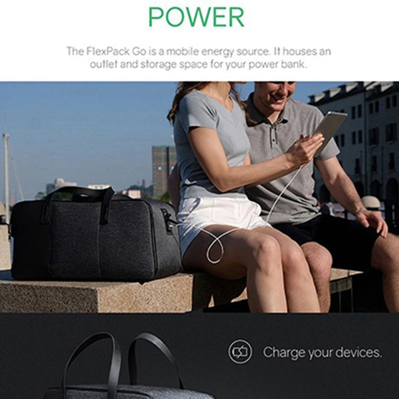 

Korin Design Flexpack GO Anti-Theft Luggage Bag USB Charging Foldable Men's Laptop Bag 15.6-Inch Laptop Briefcase