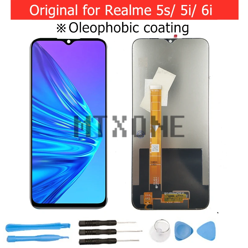 Оригинальный ЖК дисплей для OPPO Realme 5i/ 5s/ 6i запасные части сенсорного экрана|Экраны