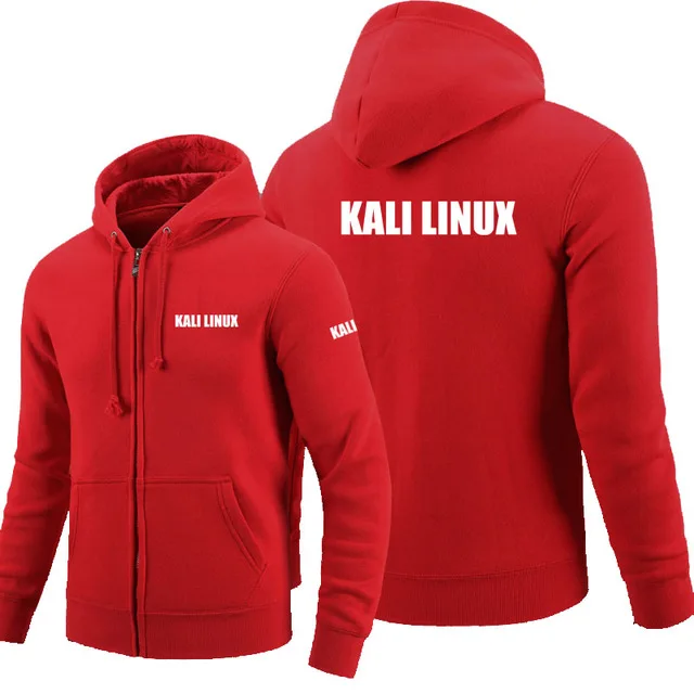 2020 толстовки на молнии с капюшоном логотипом Kali Linux мужская флисовая куртка