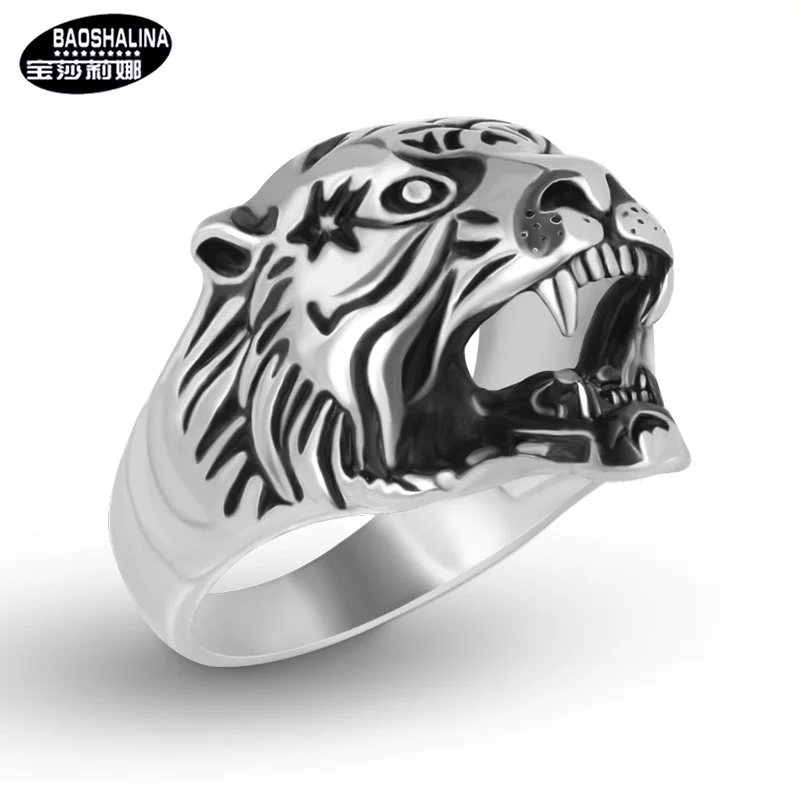 

Fashion creative jewelry ghost simple men's ring stainless steel ring cross titanium steel ring