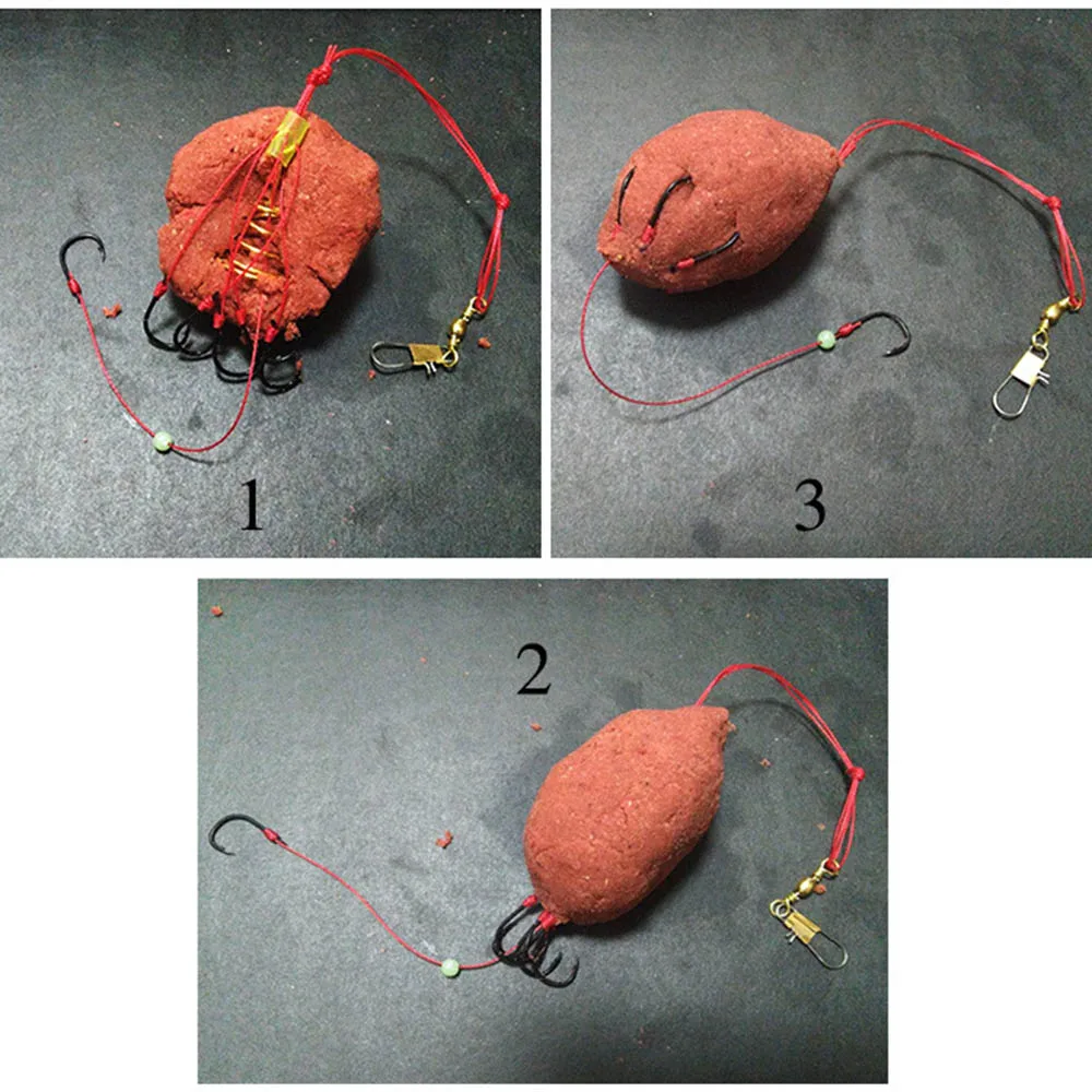 

Fishing Hooks Explosion Hook Capture off Carbon Steel Sharp Fishhook fishing Tackle Accessories with Stainless Steel Springs