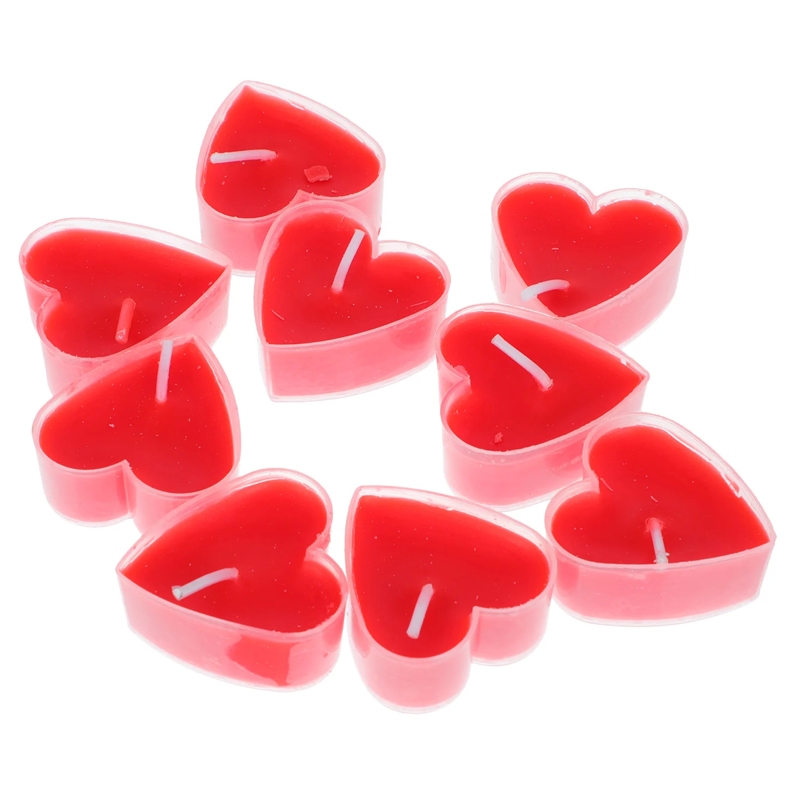 

45 шт., декоративные свечи в форме сердца