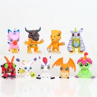 9pcs/set Japan Anime Digital Monsters Figure Toys Model Cartoon Dolls gift for kids