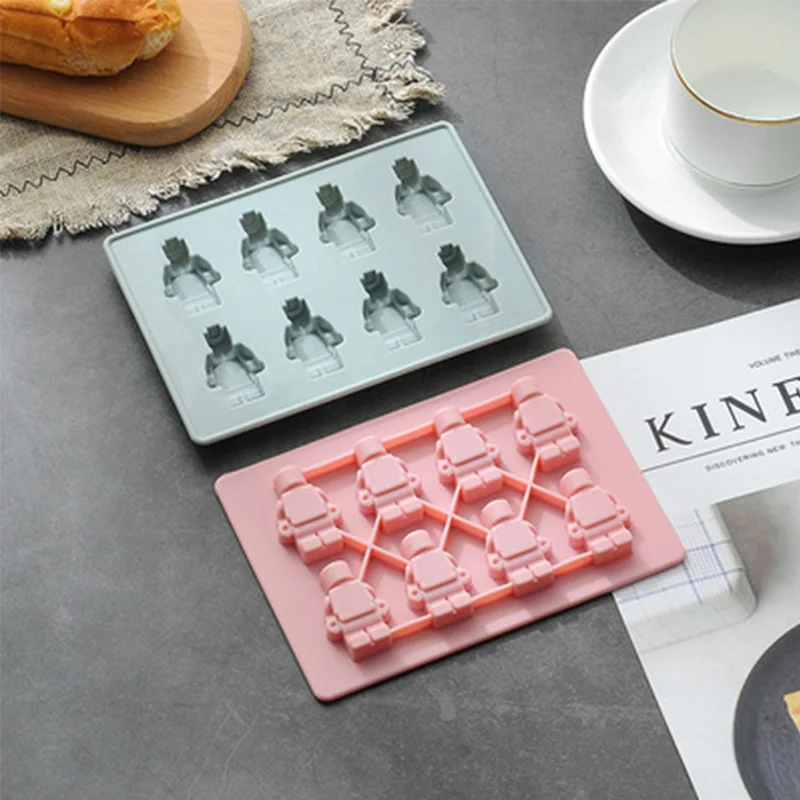 8 даже робот силиконовая форма практичная для торта Форма шоколада креативный