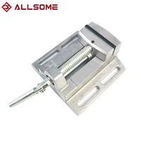 allsome bg 6258 aluminum drill press vise flat pliers mini drill chuck multi tool manual clamp ht2836
