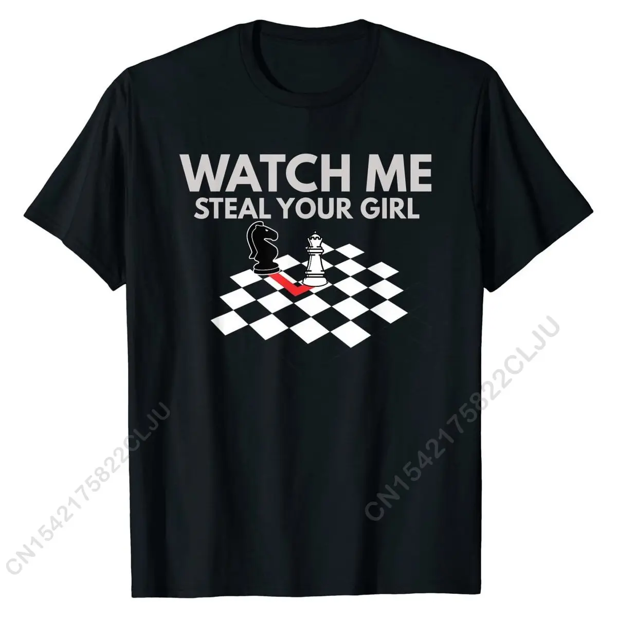 

Watch Me Steal Your Girl T Shirt - Funny Chess Shirts Cotton Men Tees For Students Printed On T Shirts Normal Prevailing