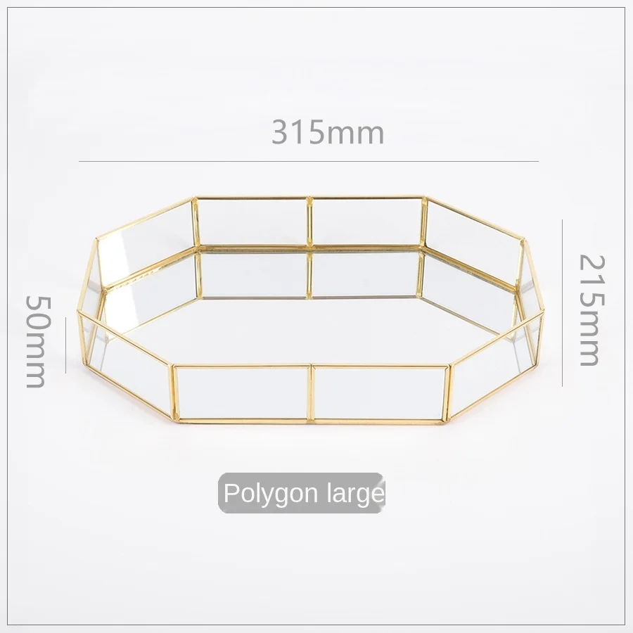 Поднос для хранения ювелирных изделий винтажный металлический поднос в