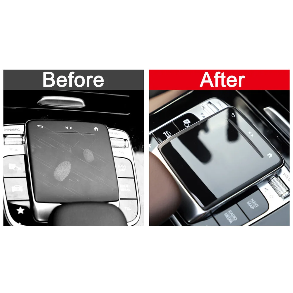 

For Mercedes Benz A Class W177 V177 A180 A200 A220 A250 Car Center Console Media Button Mouse Membrane Sticker Protector Film