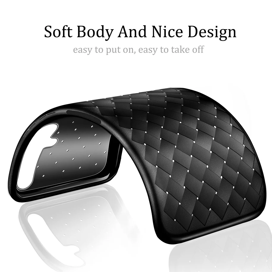 Чехол для Huawei Nova 5T из роскошной плетеной кожи с мягкой силиконовой задней крышкой для Honor 20S, 20i, 20 Pro Lite, Nova5T, Honor20.