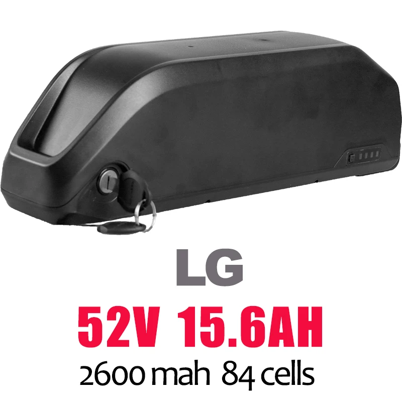 52v15.6AH Ebike LG литиевая батарея 48 в 52 в 21 Ач 23.8ач для Bafang BBS02 BBSHD мотор электрический велосипед литий-ионный аккумулятор ebike чехол для батареи - Цвет: 52v15.6AH