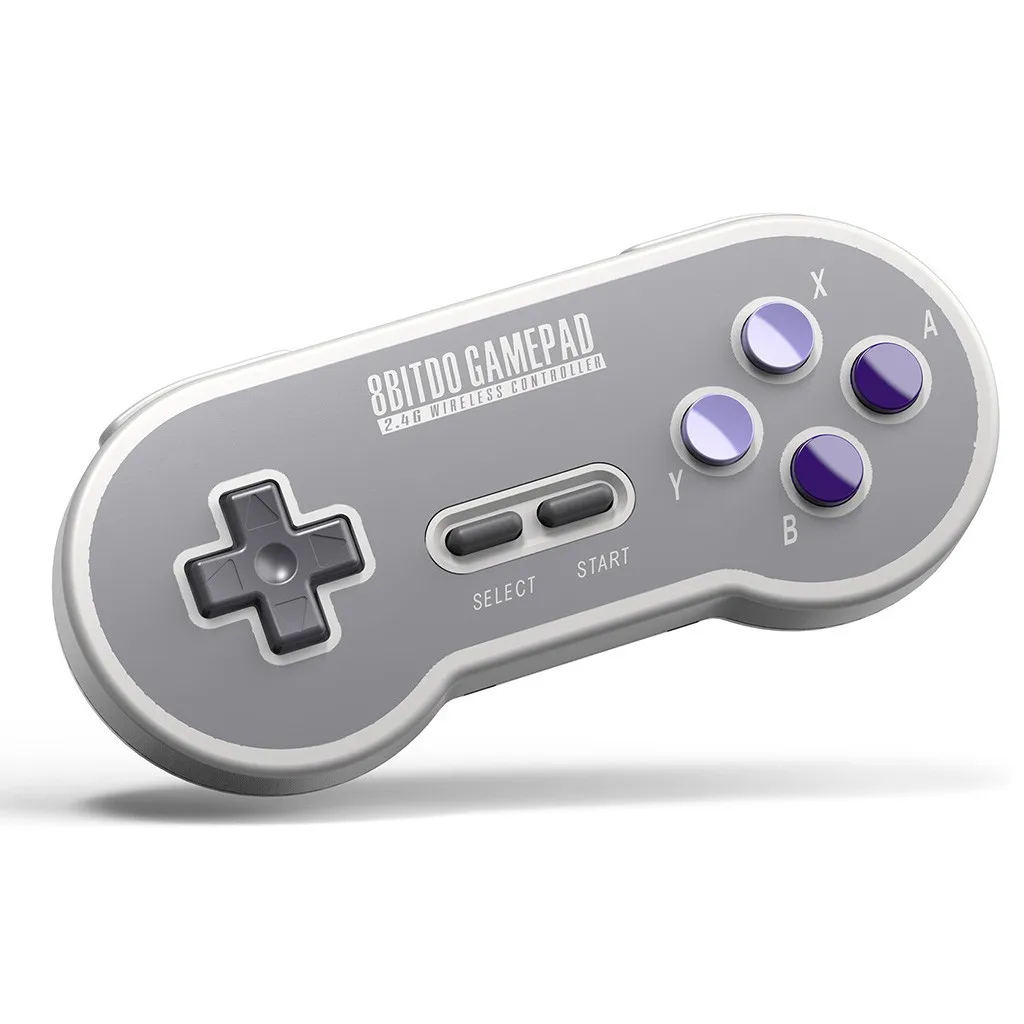 SN30 2,4G беспроводной геймпад с ретро беспроводным приемником для SNES для Windows Mac Os Android 2 цвета