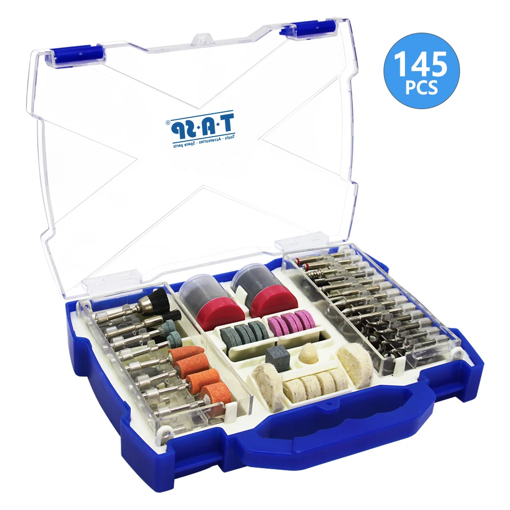 268-Piece Abrasive Rotary Tool Accessories Set - Electric Mini Drill Bit Kit for Dremel - Sanding, Polishing, Cutting, and Engraving Tool Heads image 3