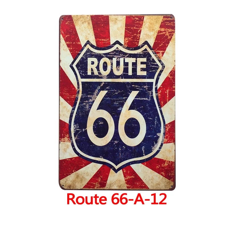 Route US 66 Feel The Freedom ретро металлические жестяные знаки художественный декор