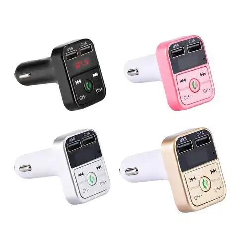 FM-передатчик с Bluetooth, устройство свободные руки, Автомобильный MP3-плеер, 2 USB-порта, 2,1 А, Автомобильный FM-модулятор