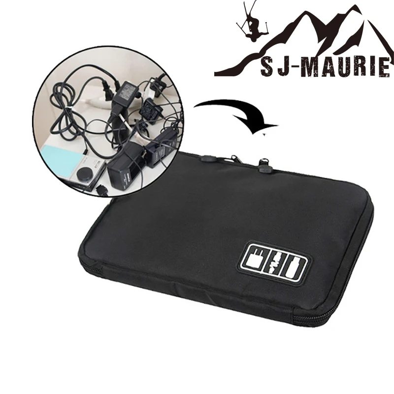 SJ MAURIE Новый портативный путешествия цифровой USB сумка для хранения кабеля