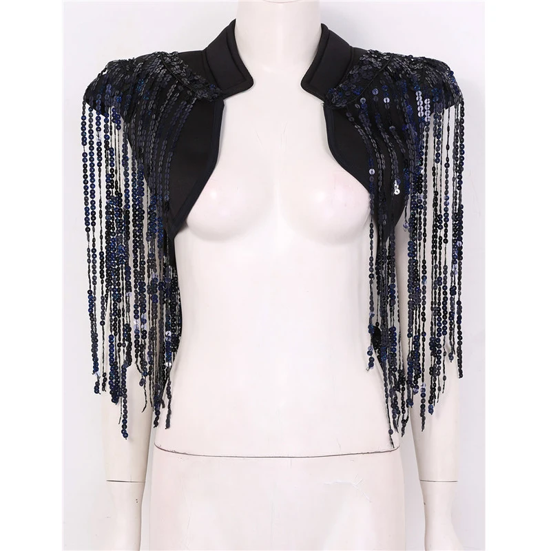 Женский короткий жилет в стиле хип хоп с воротником стойкой без рукавов