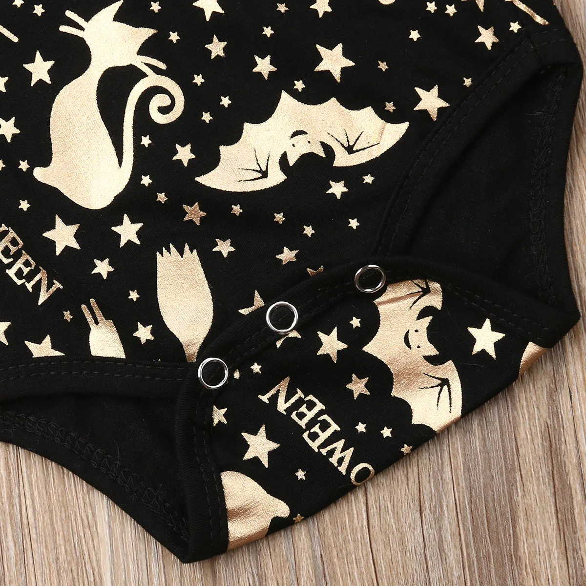 Одежда для малышей на весну и осень боди с длинными рукавами золотым принтом