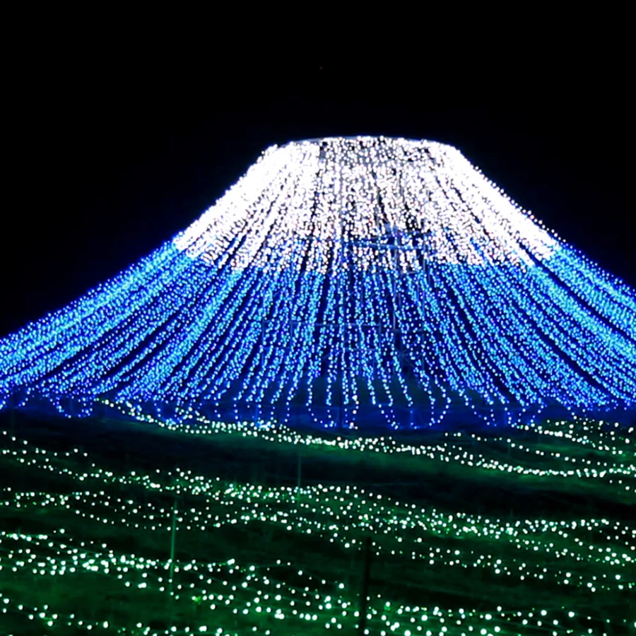 Светодиодный сетчатый светильник сказочное гирляндное освещение садовый