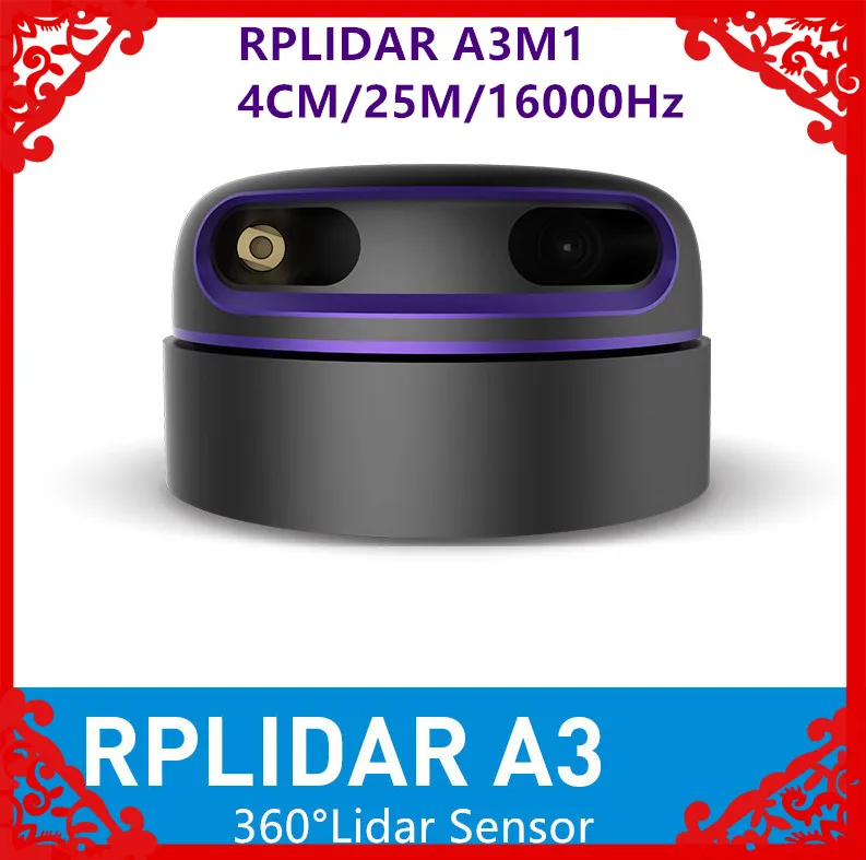 Günstig Slamtec RPLIDAR A3 2D 360 Grad 25meter Scannen Radius Lidar Sensor Für Hindernis Vermeidung Und Navigation Bildschirm Interaktion