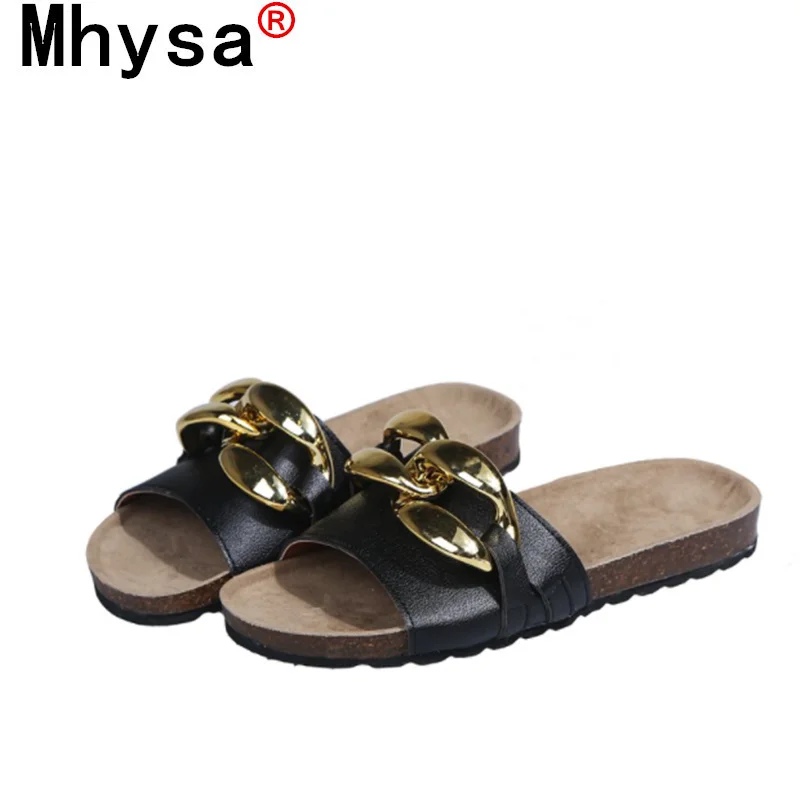 

2021 Summer Women's Sandals Fashion Vintage Metal Elements Platform Women Casual Sandals Outdoor Beach Open Toe Slipper Woman