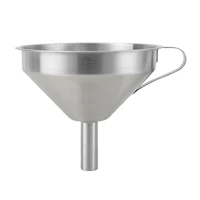 cooking oil stainless steel funnel wide mouth with filter mini handle practical universal removable kitchen tools easy clean