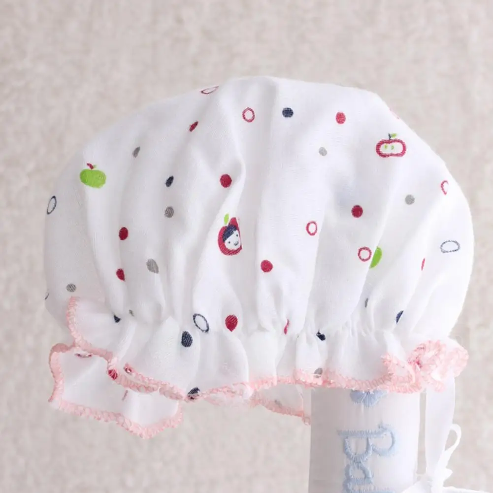 

Thin 2Pcs Easy to Wash Newborn Head Wear Hats Casual Baby Caps High Elasticity for Toddler