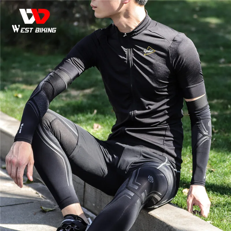 

2021 Cycling Base Layers Ice Silk Suncreen Sleeves Summer Cycling Sportswear Men Women Anti-UV Leg Sleeves Cycling Equipment
