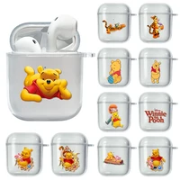 disney winnie the pooh bear soft case for apple airpods 2 cover earphone case clear tpu capa cute headset box for airpod 1
