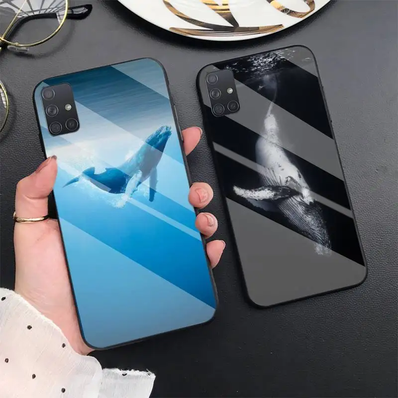 Чехол для телефона Samsung S6 7edge 8 9 10e 20plus S20 Ultra Note8 10pro A72018 из закаленного стекла с