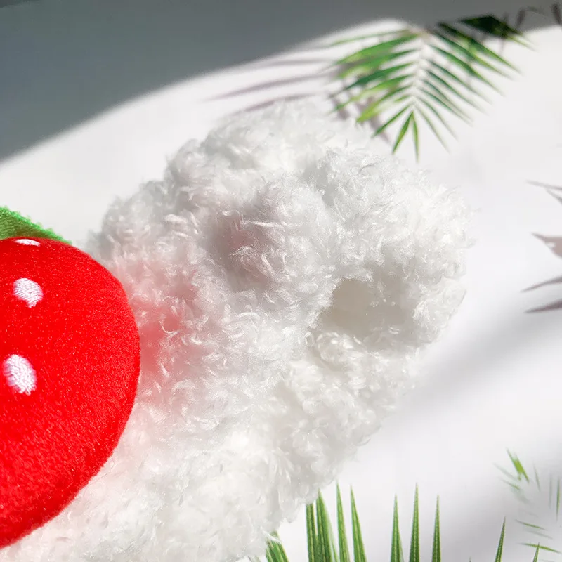 Новинка 2019 флисовые повязки для волос с рисунком клубники и кораллов женщин