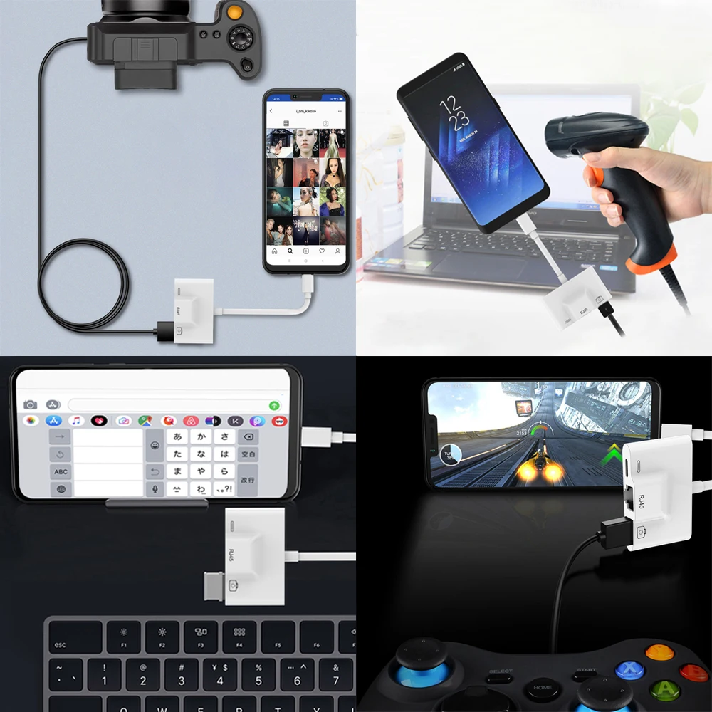 Новейший Тип C Ethernet LAN проводной сетевой конвертер usb адаптер к RJ45 с USB 3 портом