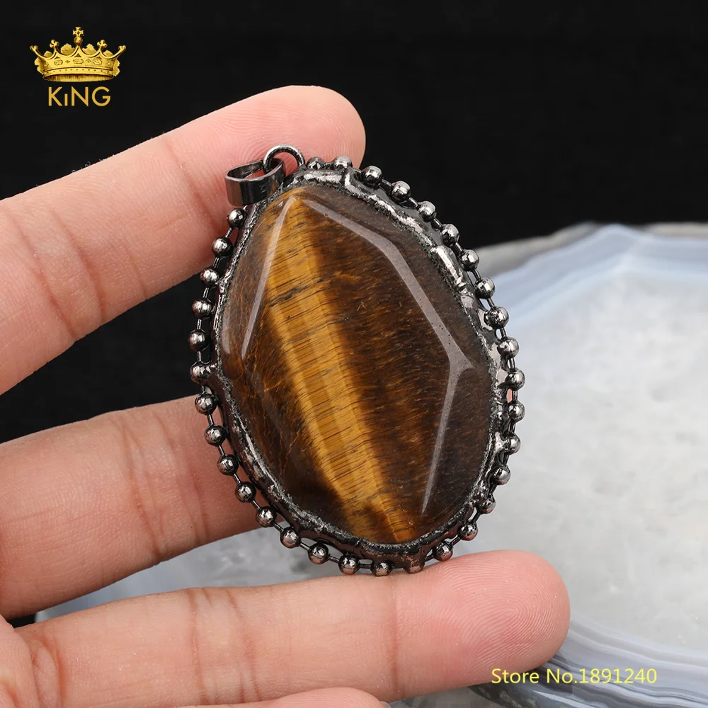 5 шт. Большая фотография тигровый глаз Синий Агат драгоценный Очаровательная