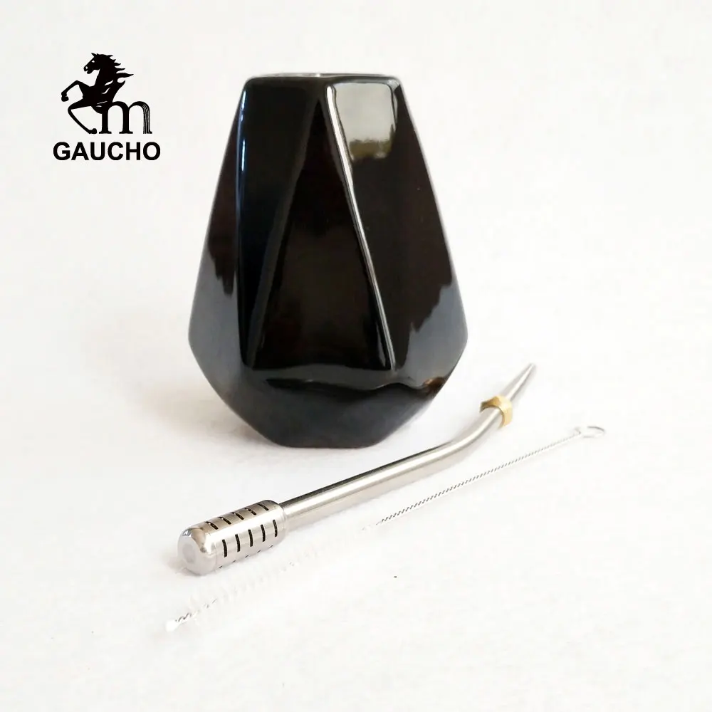 1 компл./лот Gaucho Yerba Mate Gourd 250 мл керамическая чашка teif с фильтром из нержавеющей
