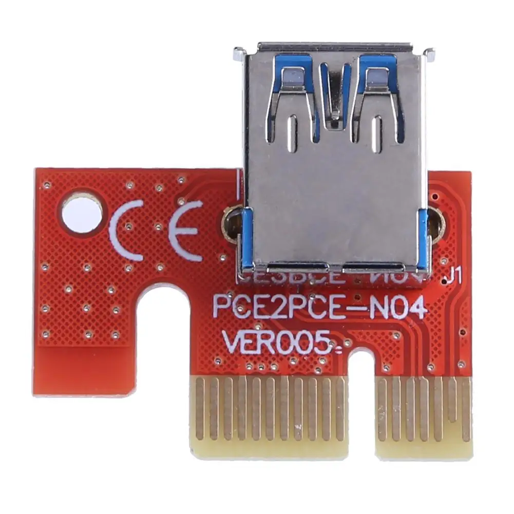 

PCI Express PCIE PCI-E Riser Card 007 007S 1x to 16x Extender USB3.0 Cable 15pin SATA for BTC Mining Miner