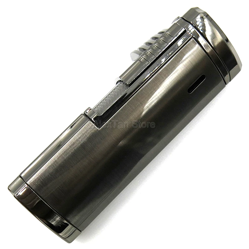 COHIBA Металлические Элегантные ветрозащитные зажигалки 4 фонарь Jet Red Fire Flame