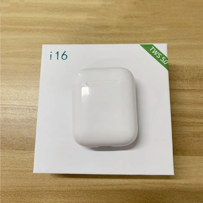 white i16 i16 TWS беспроводные наушники оригинальные 1:1 Bluetooth 5,0 наушники с микрофоном стерео наушники pk i10 i12 - Цвет: white i16