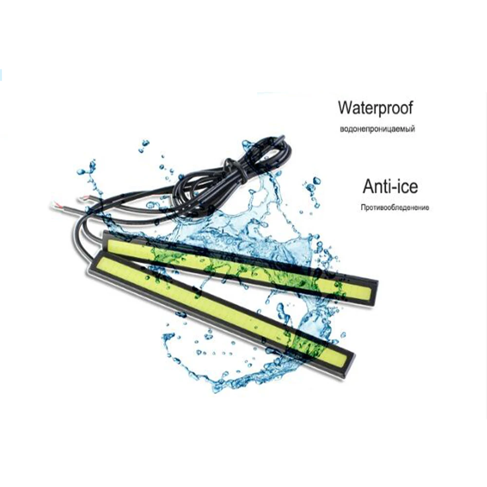 

GEETANS 10X 17cm COB LED DC12V Daytime Running Lights Waterproof Auto Car Driving DRL Fog Lamp Car Styling