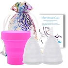 5 шт.компл. менструальная чаша, нектар, стерилизация медицинской силиконовой гигиены, устойчивый Менструальный тампон Copa, альтернативный Сертифицированный