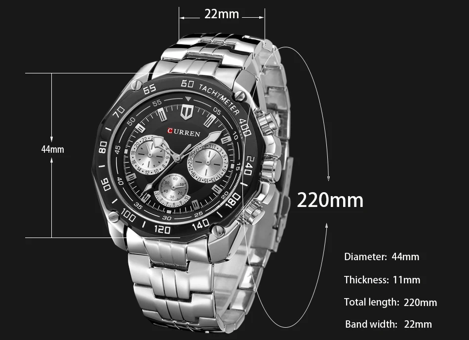 Аналоговые часы Relogios мужские наручные из нержавеющей стали модные кварцевые