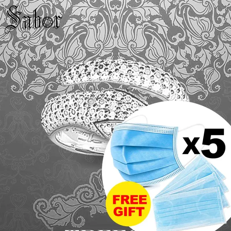 Винтажные обручальные кольца в виде змеи модные ювелирные изделия серебряного