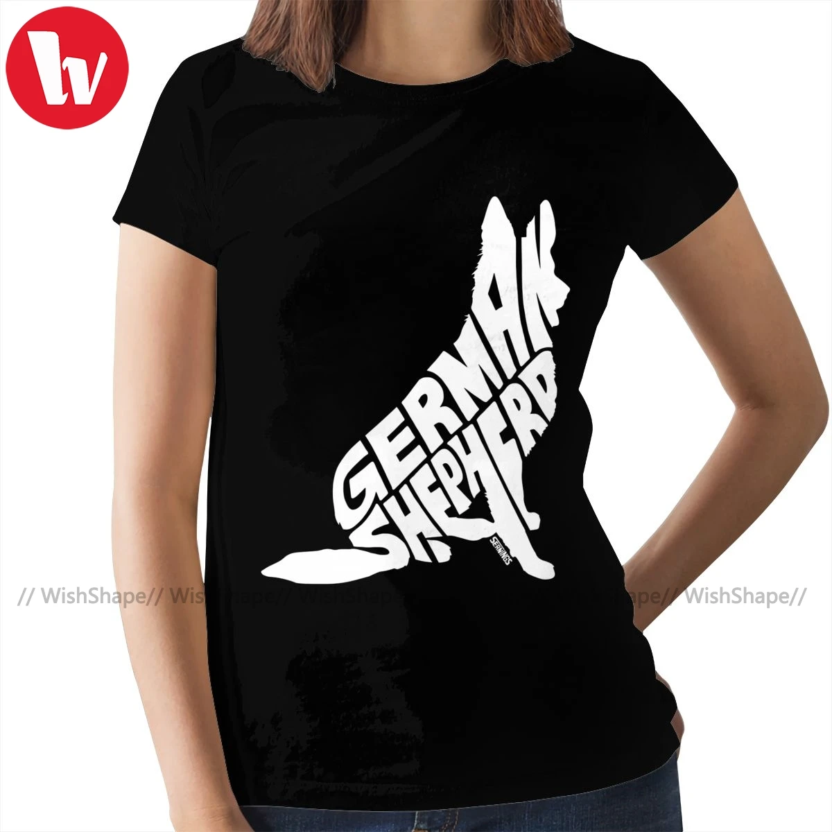 Футболка для немецкой овчарки футболка уличная одежда фиолетовая женская