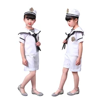 children girls ballroom dancing costume sailor navy suit kids school uniform latin stage performance kids boy cosplay costumes