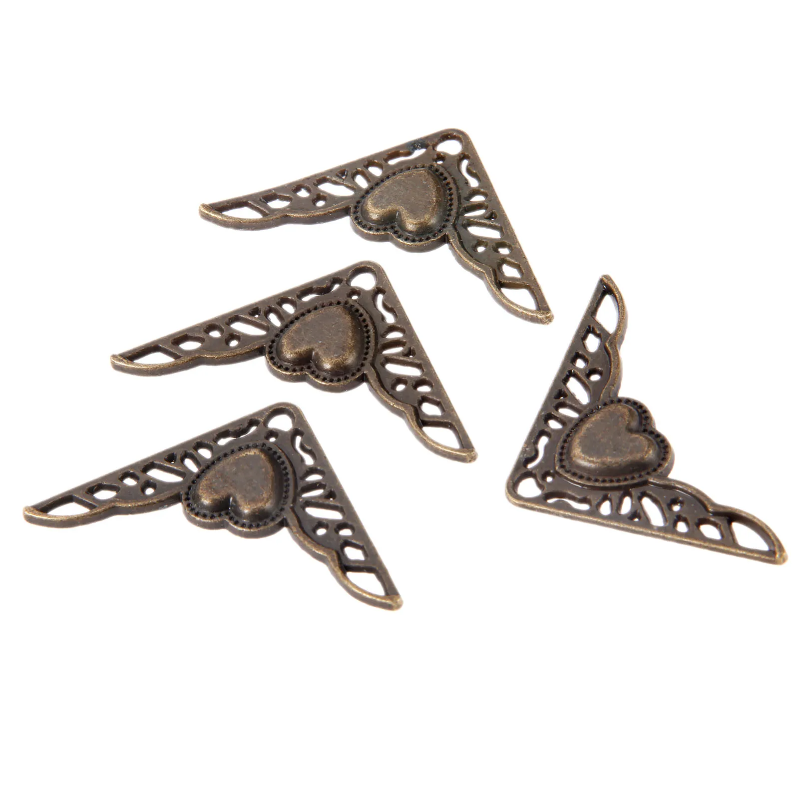 4 шт античные бронзовые 35 мм деревянные ножки для ящика Защитные уголки ног