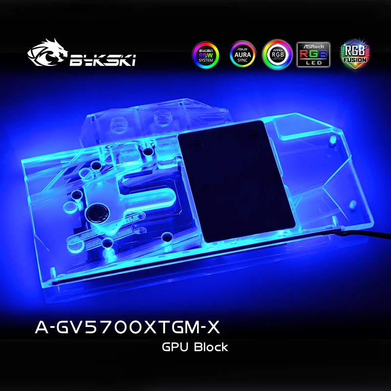 

Bykski PC GPU cooler water cooling video AMD water block for GIGABYTE Radeon RX5700XT GAMING OC 8G A-GV5700XTGM-X