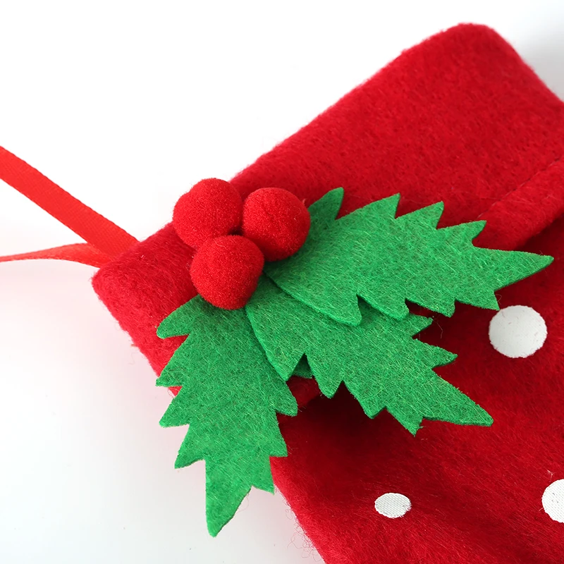 1/2/3/4Pcs 2019 New Fashion Cute Christmas Decorations Party Strawberry Candy Socks Xmas Gifts Bag | Дом и сад