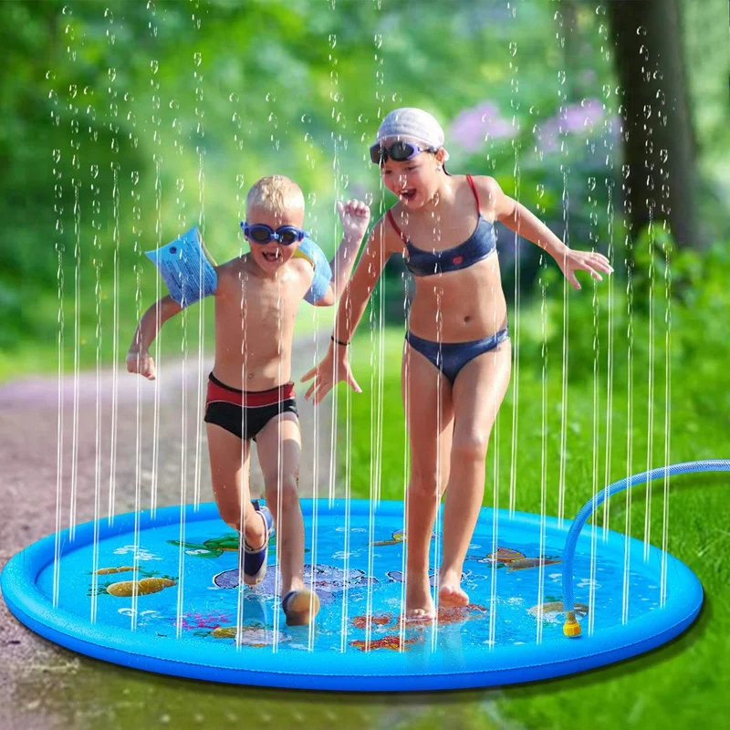 

Summer Play Water Pad Beach Pad Children Outdoor Play Water Game Pad Inflatable Water Spray Pad Children Toys